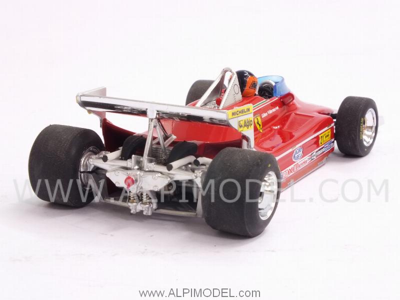 Ferrari 312 T4 #12 GP USA West -Test rear Aileron Monaco 1979 Gilles Villeneuve (with driver/pilota) - brumm