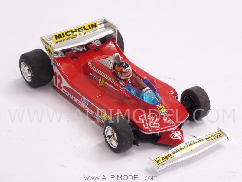 Ferrari 312 T4 #12 GP USA West -Test rear Aileron Monaco 1979 Gilles Villeneuve (with driver/pilota) - brumm