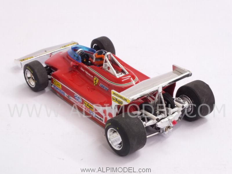 Ferrari 312 T4 #12 GP USA West -Test rear Aileron Monaco 1979 Gilles Villeneuve (with driver/pilota) - brumm