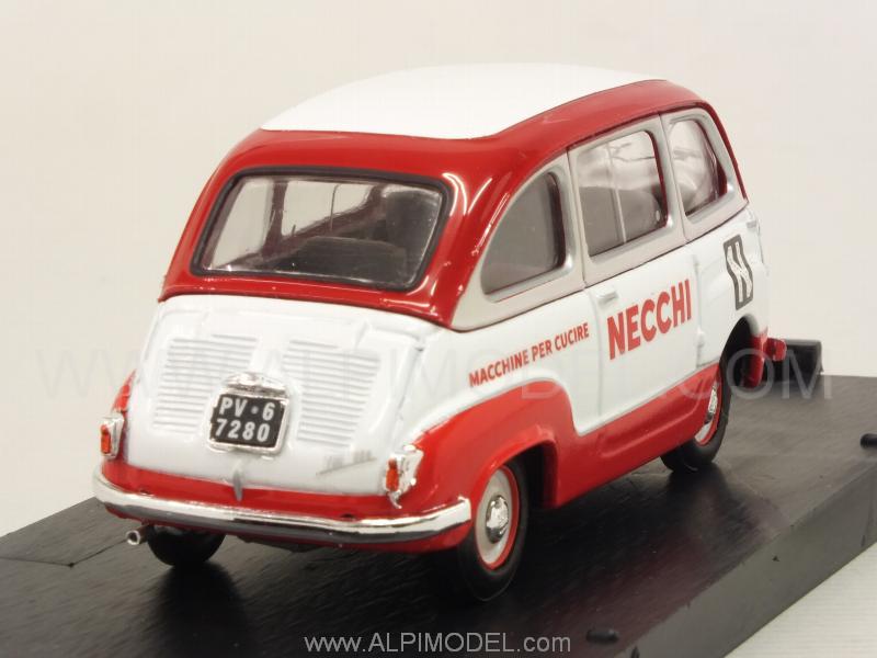 Fiat 600 Multipla Veicolo Commerciale 1960 Macchine da Cucire Necchi - Serie Carosello - brumm