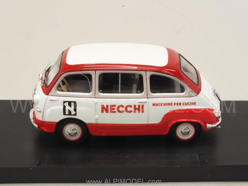 Fiat 600 Multipla Veicolo Commerciale 1960 Macchine da Cucire Necchi - Serie Carosello - brumm