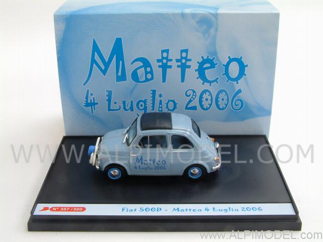 Fiat 500D 'Matteo 4 Luglio 2006' (Limited Edition 500pcs) - brumm