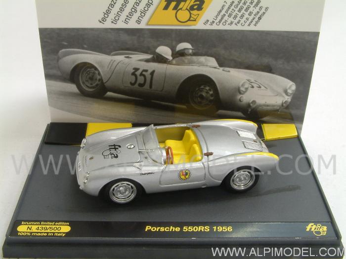 Porsche 550 RS (1956) 'Porsche Club Ticino'  Limited Edition FTIA Switzerland 2011 by brumm
