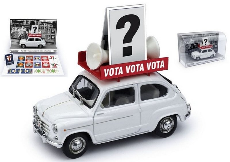 Fiat 600D Elezioni Politiche Italia 1963 by brumm