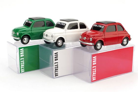 Fiat 500 Set Verde/Bianco/Rosso Bandiera Italiana by brumm