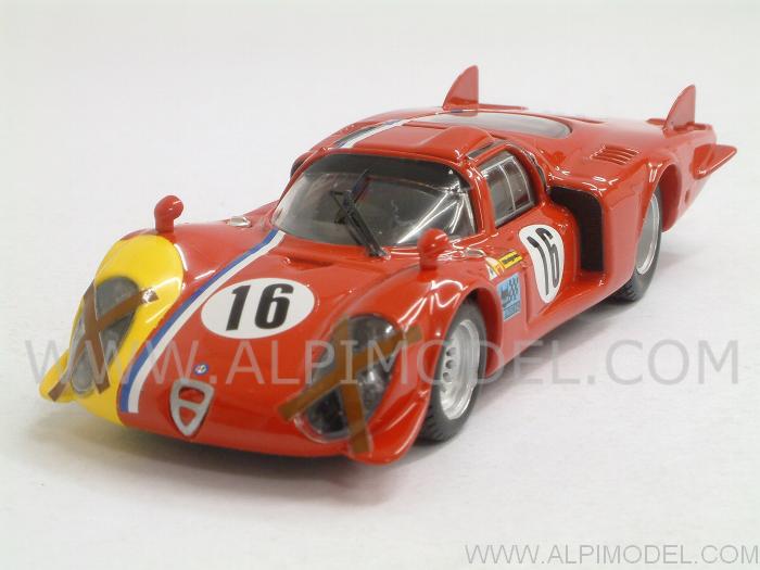 Alfa Romeo 33.2 Lunga #16 Test Spa 1968 T. Pilett by best-model