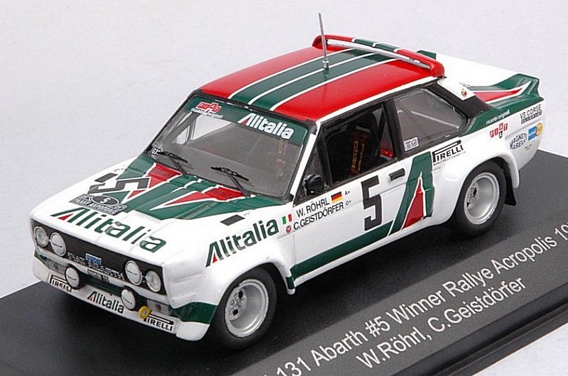Fiat 131 Abarth #5 Winner Rally Acropolis 1978 Rohrl - Geistdorfer by cmr