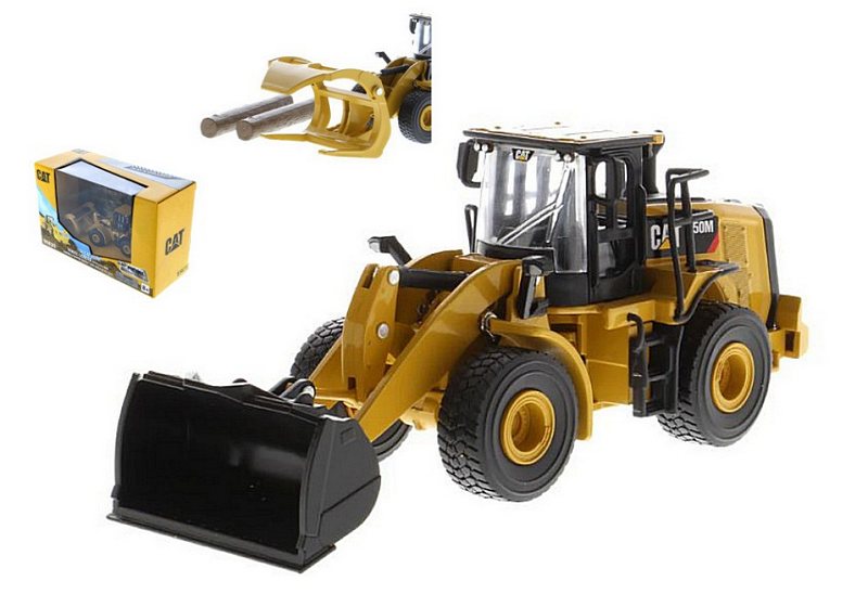 CAT 950M Wheel Loader With Log Fork by diecast-master
