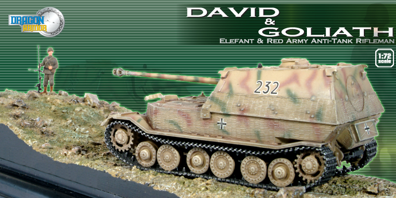 Dragon Armor #60221 David Goliath Elefant and Red Army Anti Tank Riflemen 1/72 