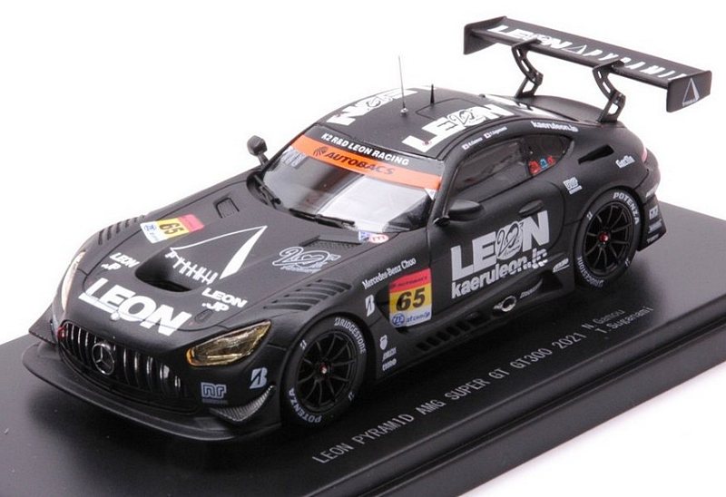 Mercedes AMG GTR Leon Pyramid #65 SuperGT300 2021 Gamou - Suganami by ebbro