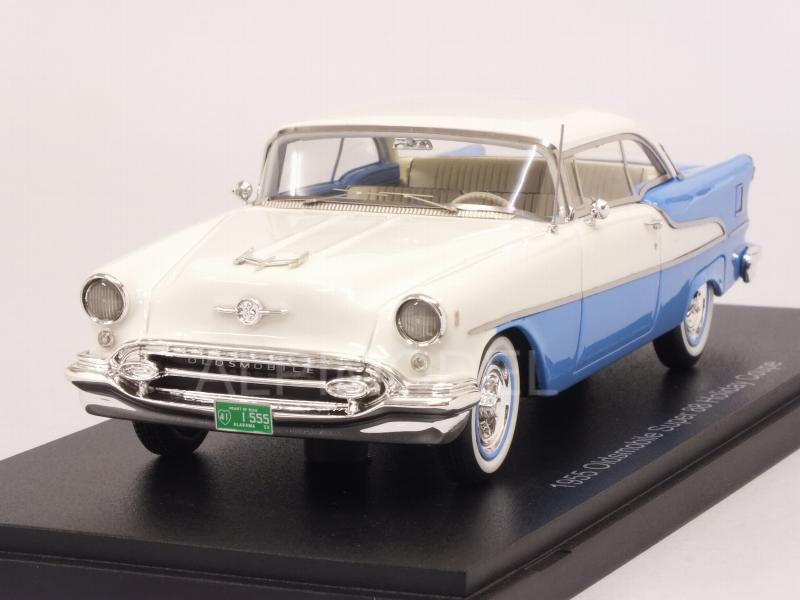Oldsmobile Super 88 Holiday Coupe 1955 (Light Blue/White) by esval