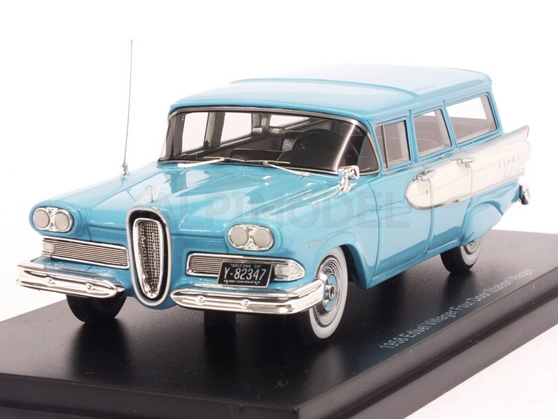 Edsel Villager 4-Door Station Wagon 1958 (Light Blue/White) by esval