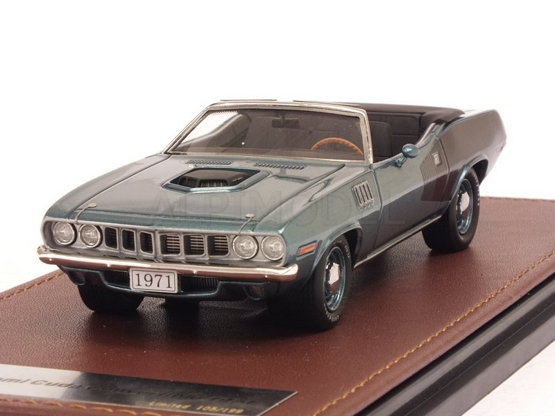 Plymouth Hemi Cuda Convertible open 1971 (Winchester Blue Metallic) by glm-models