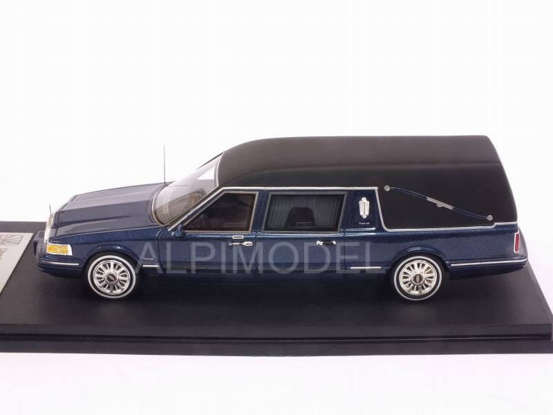 Lincoln Town Car Hearse 1997 (Blue Metallic) - glm-models