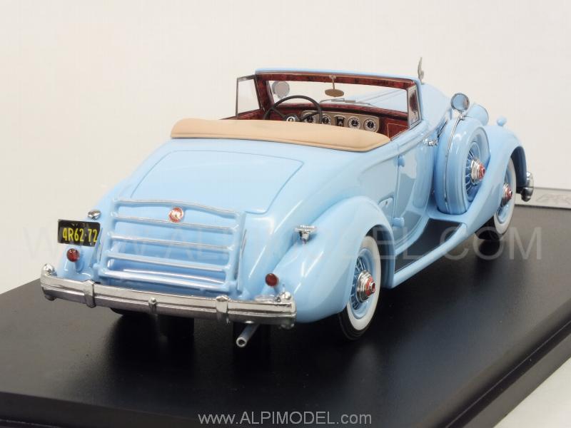 Packard 1407 Twelve Bohman-Schwartz Convertible Coupe 1936 (Blue/Beige) - glm-models