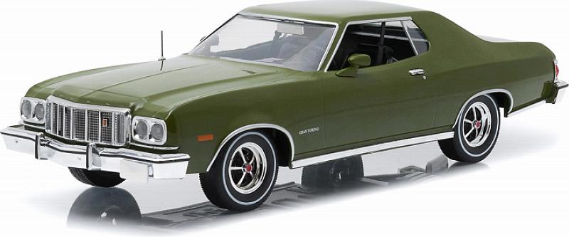 Ford Gran Torino 1976 Artisan Collection (Dark Green Metallic) by greenlight