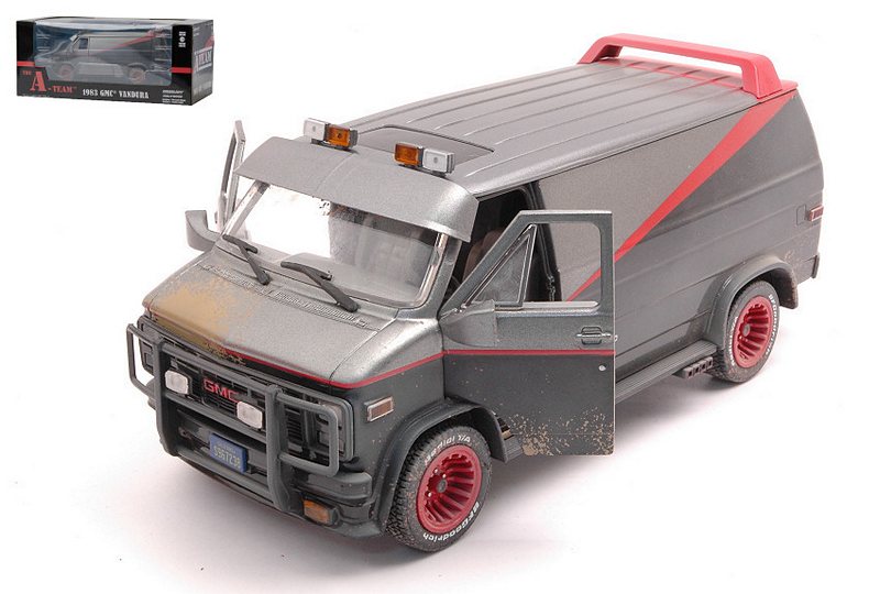 GMC Vandura A-Team 1983-87 (Wheatered Version/with Bullet Holes) by greenlight