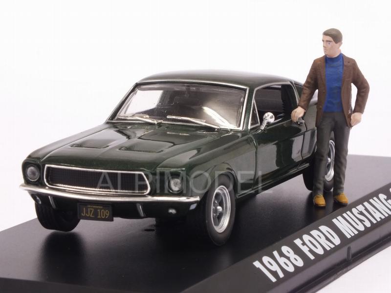 Ford Mustang GT Fastback 1968 'Bullitt' Steve McQueen (with figurine) by greenlight