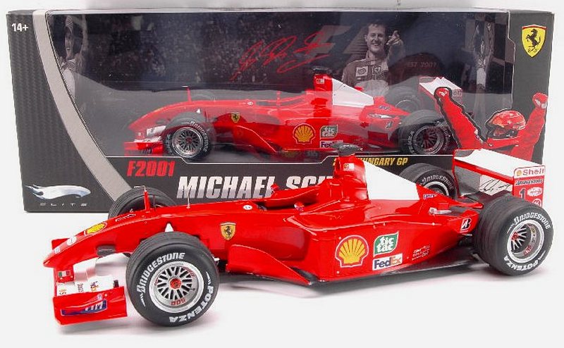 Ferrari F2001 Hungary GP 2001  Michael Schumacher World Champion - Elite Edition - hot-wheels