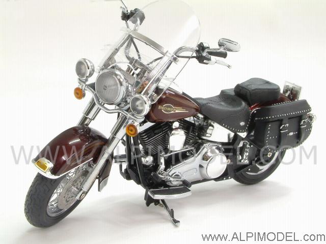 Harley Davidson  FLSTN Heritage Softail  Classic (Crimson Red Sunglo) by highway-61