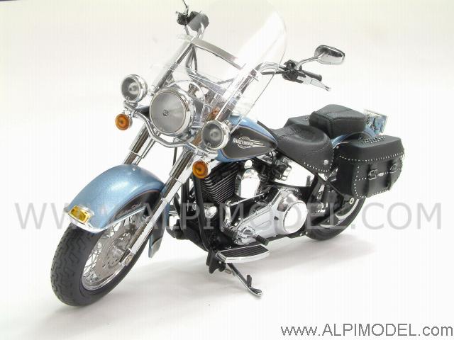 Harley Davidson  FLSTN Heritage Softail  Classic (Suede Blue Pearl/Vivid Black) by highway-61