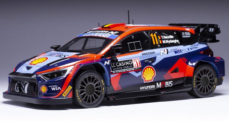 Huyndai I20N #11 WRC1 Rally Monte Carlo 2023 Neuville - Wydaeghe by ixo-models