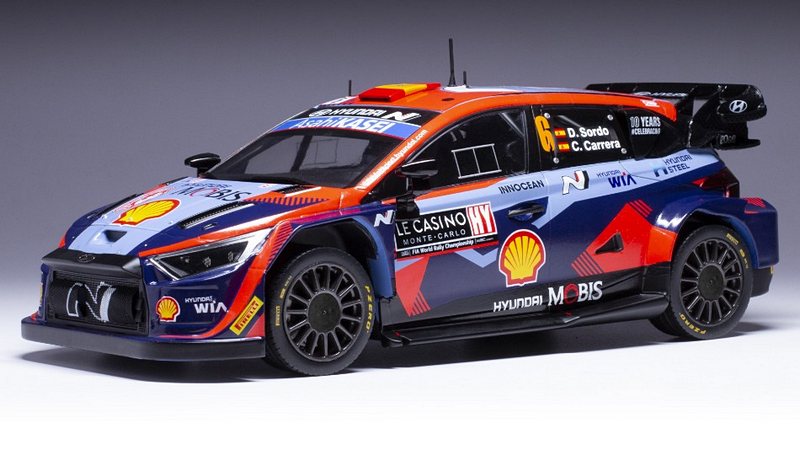 Huyndai I20N #6 WRC1 Rally Monte Carlo 2023 Sordo - Carrera by ixo-models