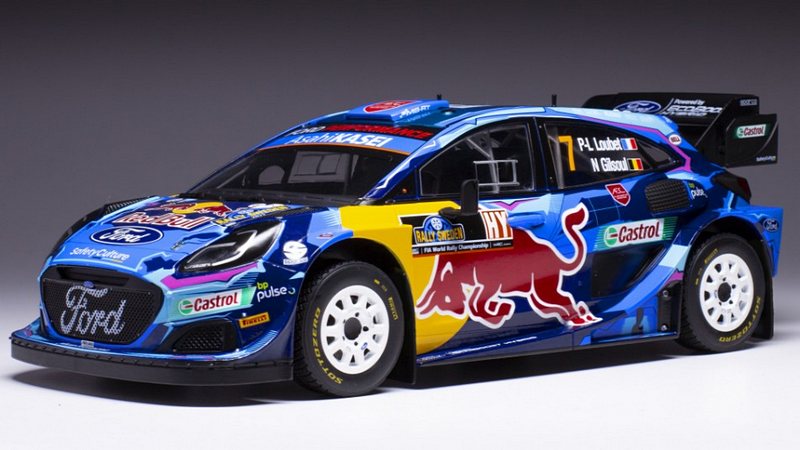 Ford Puma WRC #7 Rally Sweden 2023 Loubet - Gilsoul by ixo-models