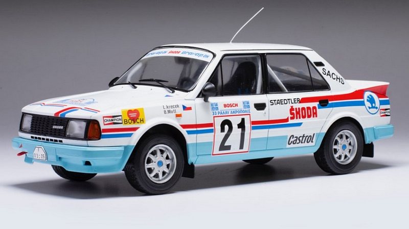 Skoda 130LR #21 Rally Acropolis 1986 Krecek - Motl by ixo-models