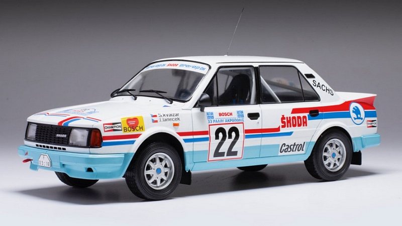 Skoda 130LR #22 Rally Acropolis 1986 Kvaiza - Janecek by ixo-models