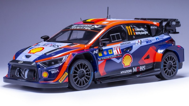 Hyundai I20N WRC #11 Central European Rally 2023 Neuville - Wydaeghe by ixo-models
