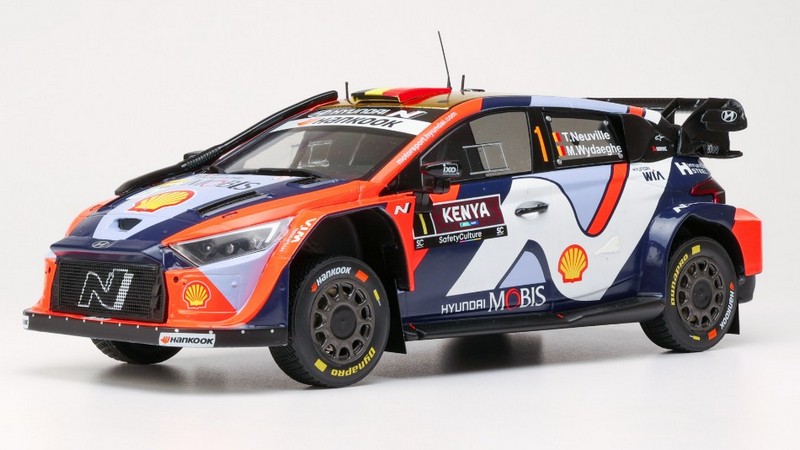 Hyundai I20N #1 Rally Safari Kenya 2025 Neuville-Wydaeghe by ixo-models