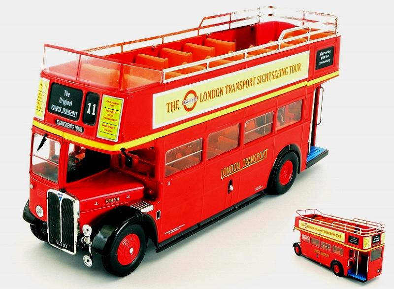 AEC Regent RT Red London Transport Bus 1950  open top by ixo-models