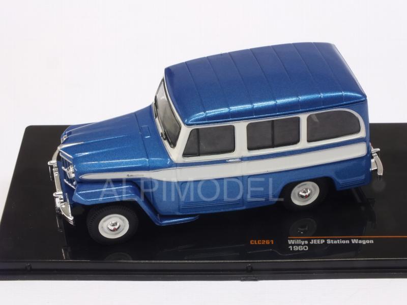 SCALE Model 1/43 Willys rurale Blu/Bianco 1968 
