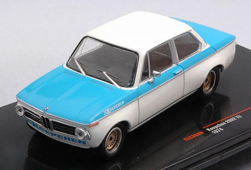 BMW Koepchen 2002 Tii 1974 (White/Blue) by ixo-models