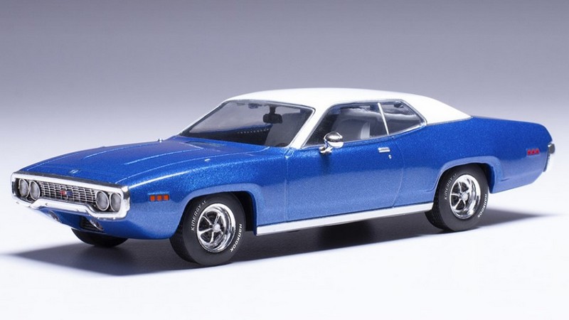 Plymouth Satellite Sebring Plus 1971 (Blue/White) by ixo-models