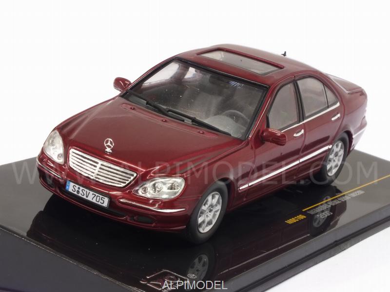 Mercedes S500 (W220) 2000 (Dark Red Metallic) by ixo-models