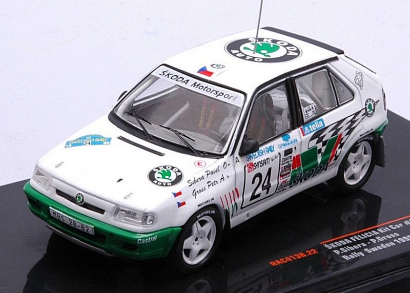 Skoda Felicia #24 Rally Sweden 1995 Sibera - Gross by ixo-models