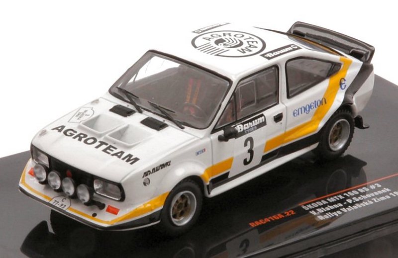 Skoda MTX 160 #3 Rally WM Valasskaa Zima 1984 Blahna - Schovanek by ixo-models