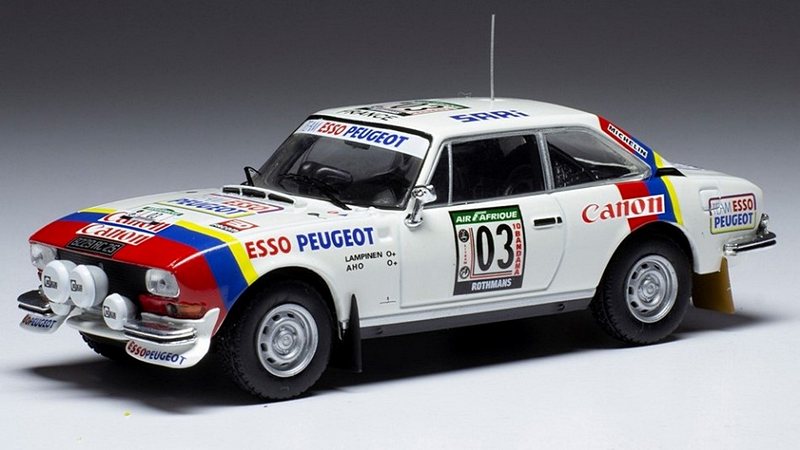 Peugeot 504 Coupe V6 #3 Rally Ivory Coast 1978 Lampinen - Aho by ixo-models