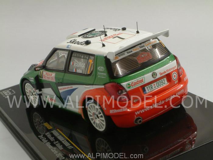 Modellino IXO 1:43 Skoda Fabia S2000 - Monte Carlo Rally 2010 #7 Vouilloz & Viellas