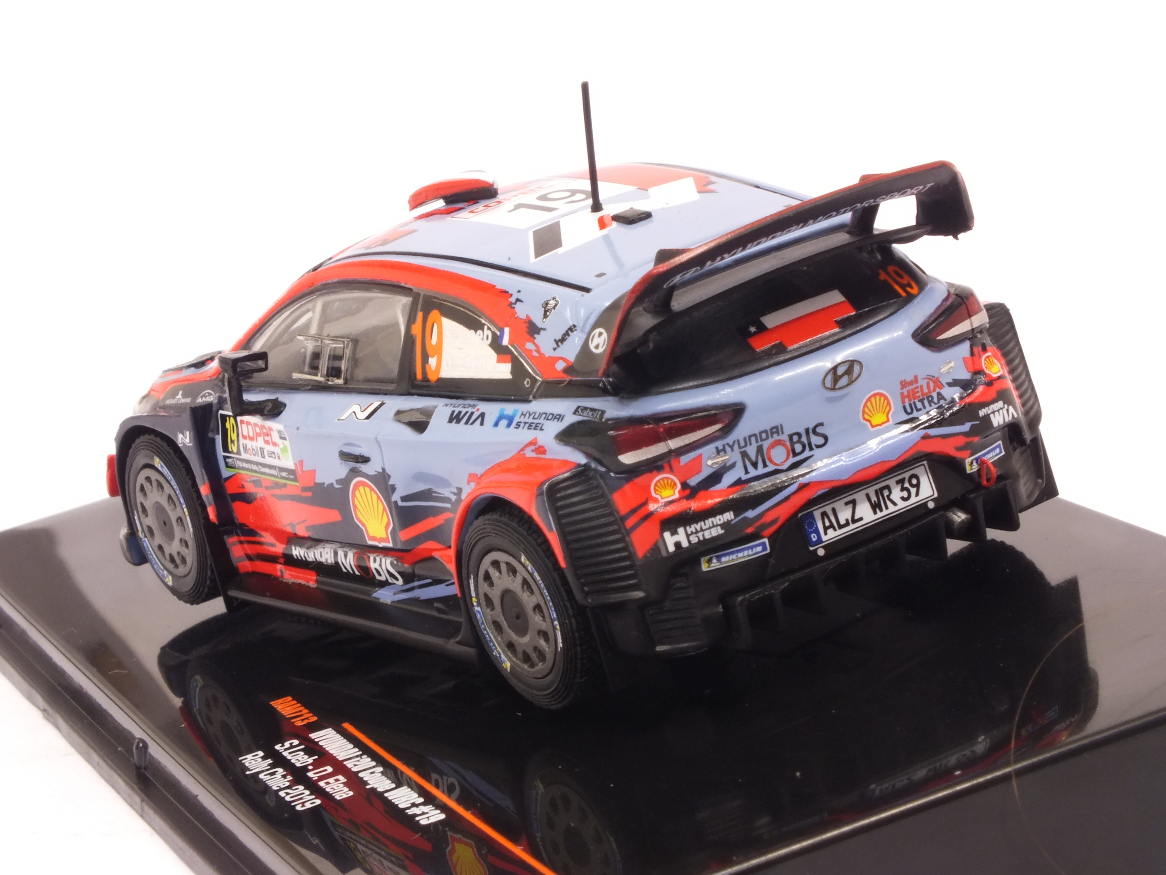 Hyundai I20 WRC #19 Rally Chile 2019 Loeb - Elena - ixo-models