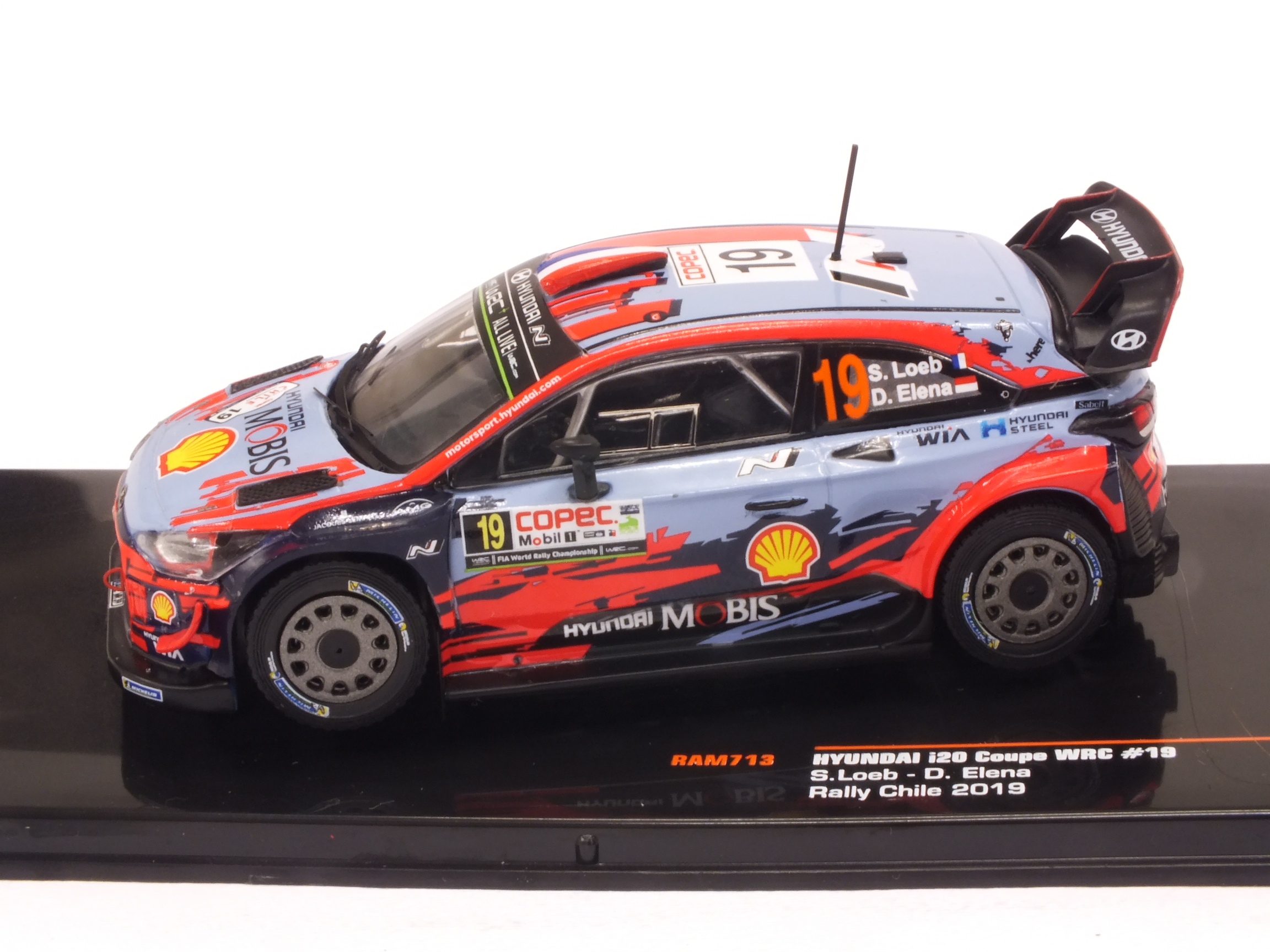 Hyundai I20 WRC #19 Rally Chile 2019 Loeb - Elena - ixo-models