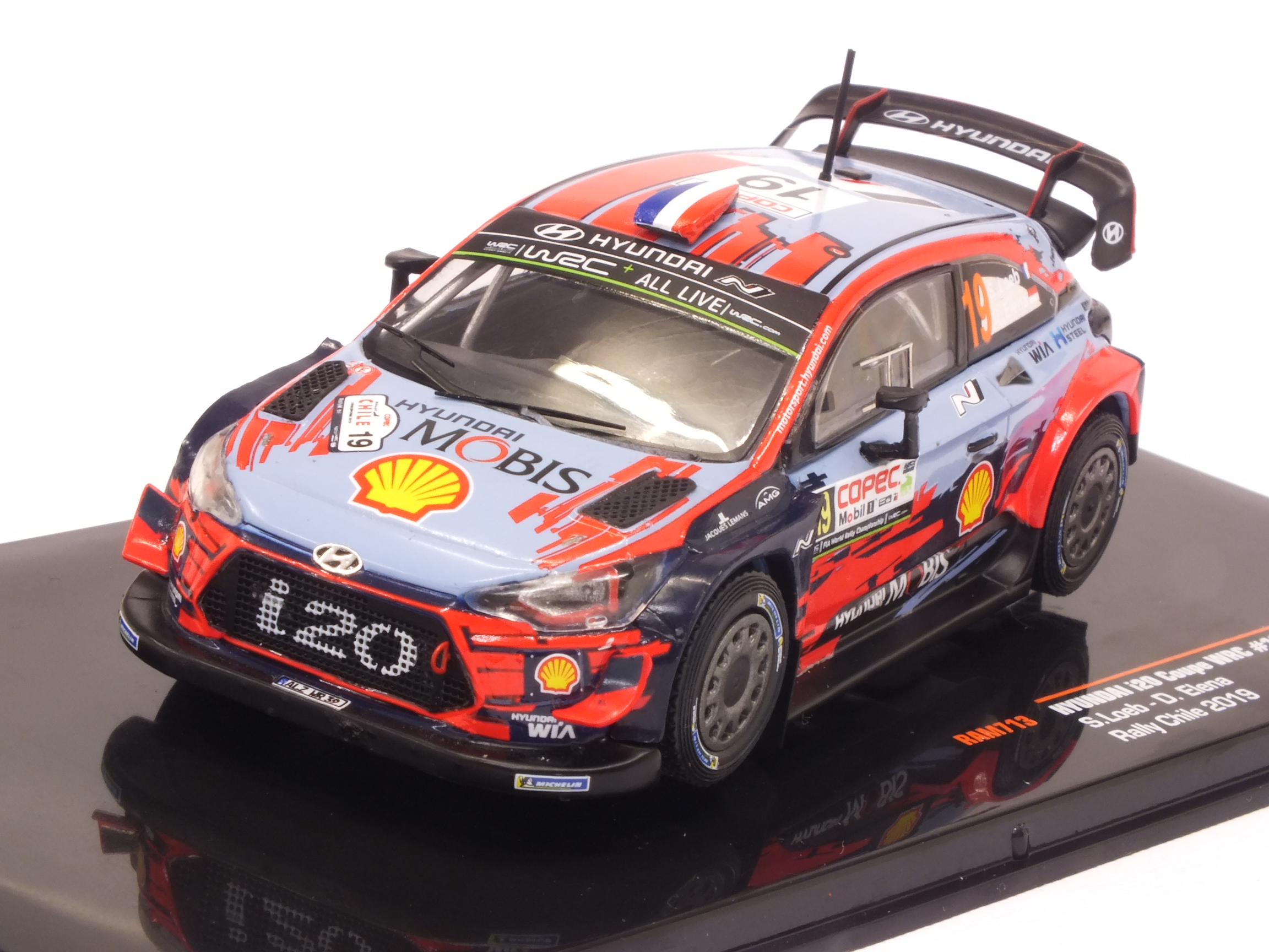 Hyundai I20 WRC #19 Rally Chile 2019 Loeb - Elena by ixo-models