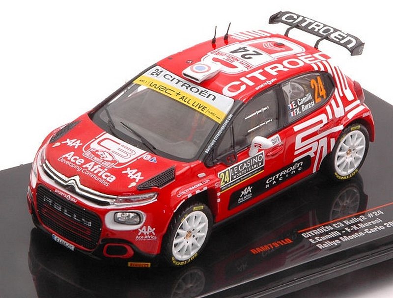 Citroen C3 Rally 2 #24 Rally Monte Carlo 2021 Camilli - Buresi by ixo-models