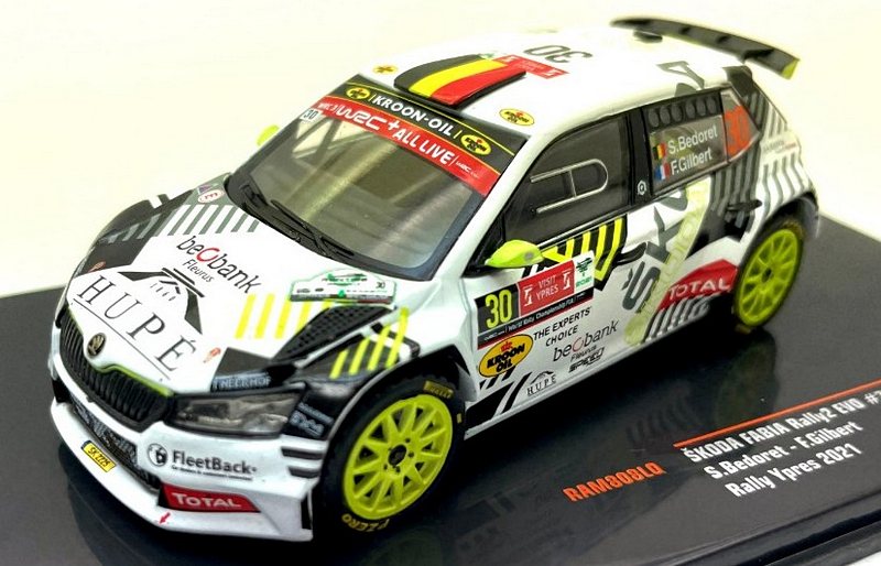 Skoda Fabia Rally 2 Evo #30 Rally Ypres 2021 Bedoret - Gilbert by ixo-models