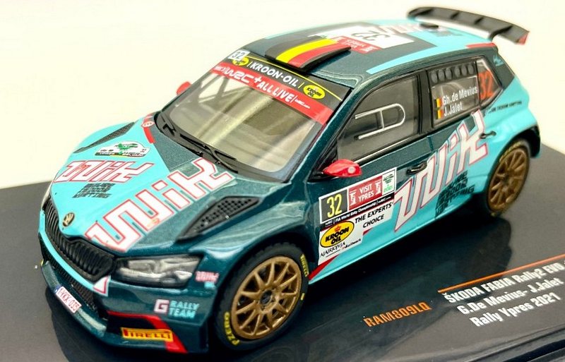 Skoda Fabia Rally 2 Evo #32 Rally Ypres 2021 De Mevius - Jalet by ixo-models