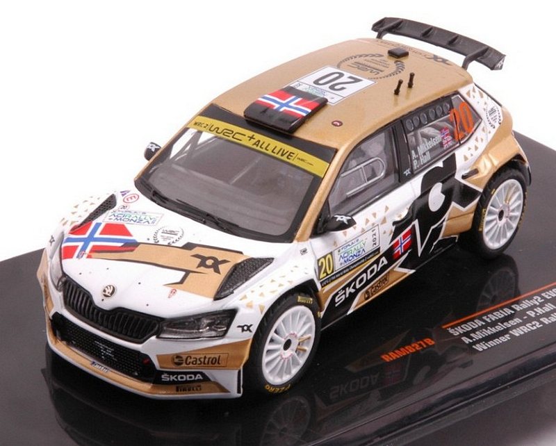 Skoda Fabia Rally2 Evo #20 Rally Monza 2021 Mikkelsen - Hall by ixo-models