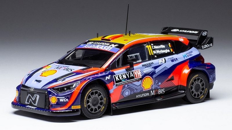 Hyundai I20 #11 Safari Rally 2022 Neuville - Wydaeghe by ixo-models