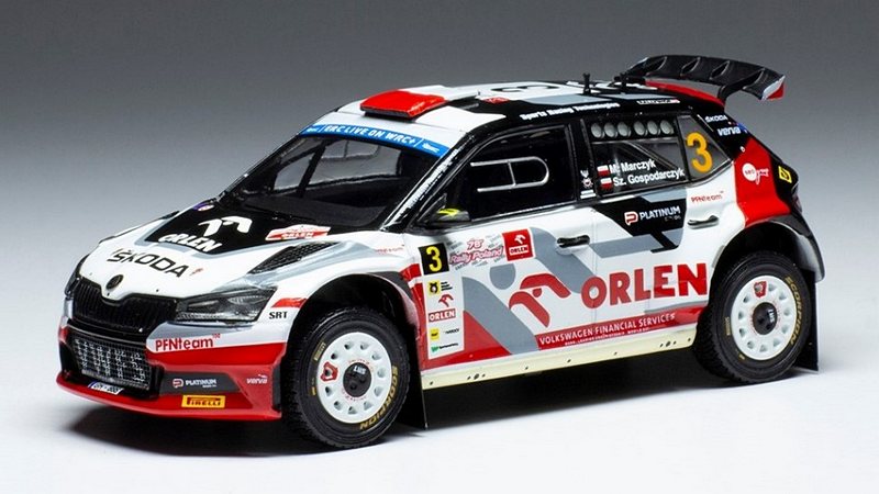 Skoda Fabia Rally2 Evo #3 Rally Polen 2022 Marczyk - Gosporarczyk by ixo-models